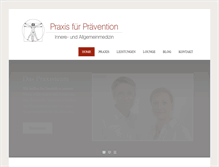 Tablet Screenshot of praxis-frankfurt.com